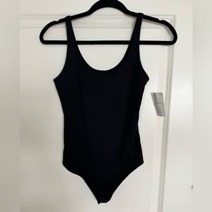 NWT Abercrombie Soft Black Scoop Neck Bodysuit